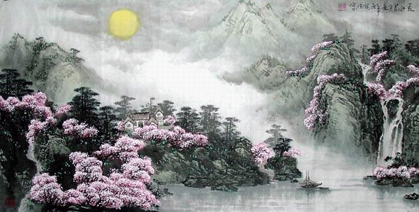 溪行桃花源